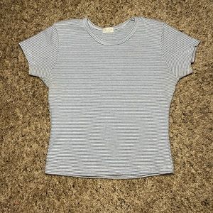 Blue and White Striped John Galt Shirt